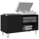 Pladeskab Sort eg 85 x 38 x 48 cm Konstrueret træ