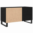 Pladeskab Sort eg 85 x 38 x 48 cm Konstrueret træ