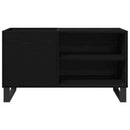 Pladeskab Sort eg 85 x 38 x 48 cm Konstrueret træ
