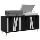 Pladeskab Sort eg 100 x 38 x 48 cm Konstrueret træ