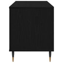Pladeskab Sort eg 100 x 38 x 48 cm Konstrueret træ