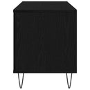 Pladeskab Sort eg 100 x 38 x 48 cm Konstrueret træ