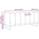 Pladeskab artisan eg 100 x 38 x 48 cm Konstrueret træ