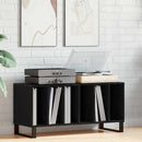 Pladeskab Sort eg 100 x 38 x 48 cm Konstrueret træ