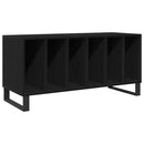 Pladeskab Sort eg 100 x 38 x 48 cm Konstrueret træ