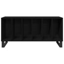 Pladeskab Sort eg 100 x 38 x 48 cm Konstrueret træ