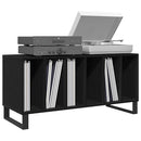 Pladeskab Sort eg 100 x 38 x 48 cm Konstrueret træ