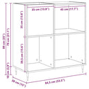 Pladeskab artisan eg 85 x 38 x 89 cm Konstrueret træ