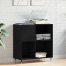 Pladeskab Sort eg 85 x 38 x 89 cm Konstrueret træ
