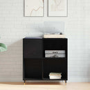 Pladeskab Sort eg 85 x 38 x 89 cm Konstrueret træ