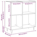 Pladeskab artisan eg 85 x 38 x 89 cm Konstrueret træ