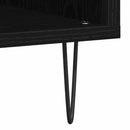 Pladeskab Sort eg 85 x 38 x 89 cm Konstrueret træ