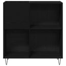 Pladeskab Sort eg 85 x 38 x 89 cm Konstrueret træ