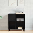 Pladeskab Sort eg 84,5 x 38 x 89 cm Konstrueret træ