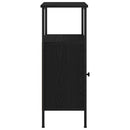 Natskab 2 pcs Sort eg 41 x 31 x 80 cm Konstrueret træ