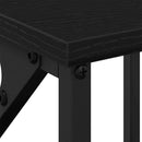 Natskab 2 pcs Sort eg 34 x 35,5 x 70 cm Konstrueret træ