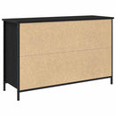 TV-møbelsæt Sort eg 101 x 35 x 65 cm Konstrueret træ