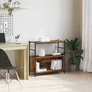Bogreol Røget eg 80 x 30 x 78,5 cm Konstrueret træ