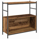 Bogreol Røget eg 80 x 30 x 78,5 cm Konstrueret træ