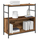 Bogreol Røget eg 80 x 30 x 78,5 cm Konstrueret træ