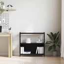 Bogreol Sort eg 80 x 30 x 78.5 cm Konstrueret træ