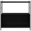 Bogreol Sort eg 80 x 30 x 78.5 cm Konstrueret træ