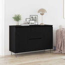 Sideboard Sort eg 101,5 x 35 x 70 cm Konstrueret træ