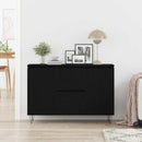 Sideboard Sort eg 101,5 x 35 x 70 cm Konstrueret træ