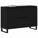Sideboard med skuffe Sort eg 101,5 x 35 x 70 cm Konstrueret træ