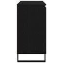 Sideboard med skuffe Sort eg 101,5 x 35 x 70 cm Konstrueret træ