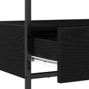 Konsolbord med skuffe Sort eg 75 x 40 x 75 cm Konstrueret træ