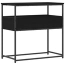 Konsolbord med skuffe Sort eg 75 x 40 x 75 cm Konstrueret træ
