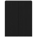 Væghængt skab Sort eg 69,5 x 34 x 90 cm Konstrueret træ