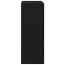 Væghængt skab Sort eg 69,5 x 34 x 90 cm Konstrueret træ