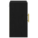 Væghængt skab Sort eg 60 x 31 x 70 cm Konstrueret træ