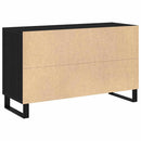 Sideboard med skuffe Sort eg 100 x 36 x 60 cm Konstrueret træ