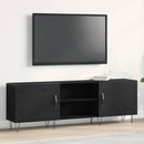 TV-møbelsæt 150 x 30 x 50 cm Sort eg Konstrueret træ