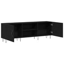 TV-møbelsæt 150 x 30 x 50 cm Sort eg Konstrueret træ