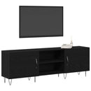 TV-møbelsæt 150 x 30 x 50 cm Sort eg Konstrueret træ