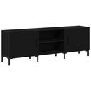 TV-møbelsæt Sort eg 150 x 30 x 50 cm Konstrueret træ