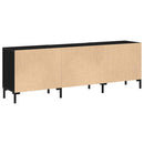 TV-møbelsæt Sort eg 150 x 30 x 50 cm Konstrueret træ