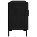 TV-møbelsæt Sort eg 150 x 30 x 50 cm Konstrueret træ