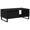 Sofabord med skuffe Sort eg 90 x 50 x 36,5 cm Konstrueret træ