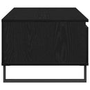 Sofabord med skuffe Sort eg 90 x 50 x 36,5 cm Konstrueret træ