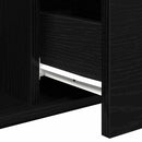 Sofabord Sort eg 90 x 50 x 36.5 cm Konstrueret træ