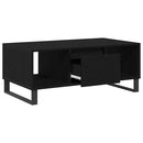 Sofabord med skuffe Sort eg 90 x 50 x 36.5 cm Konstrueret træ