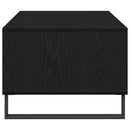 Sofabord Sort eg 90 x 50 x 36.5 cm Konstrueret træ