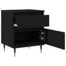 Natskab 2 pcs Sort eg 40 x 35 x 50 cm Konstrueret træ