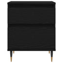 Natskab 2 pcs Sort eg 40 x 35 x 50 cm Konstrueret træ