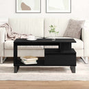 Sofabord Sort eg 90 x 49 x 45 cm Konstrueret træ